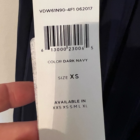 NWT BCBGENERATION Navy Blue Halter Pleated MIDI Dress Size XS - Picture 5 of 6